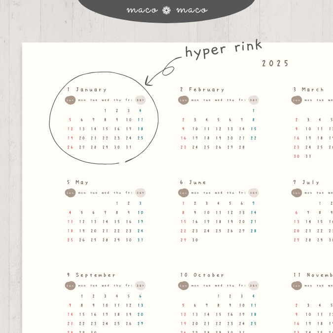 【2025年デジタルプランナー】【日曜始まり 祝日表記なし】"kawaii diary 「ウサギガール」" リンク付きPDF(monthly&weekly+ノート)ipad goodnotes プレゼント付き