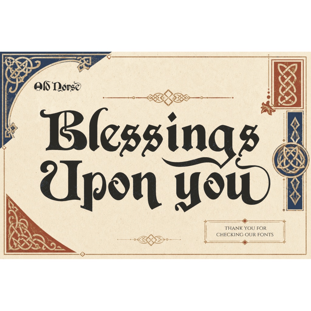 Braewick | ケルト・中世風ディスプレイ欧文フォント / Celtic Medieval Display Font