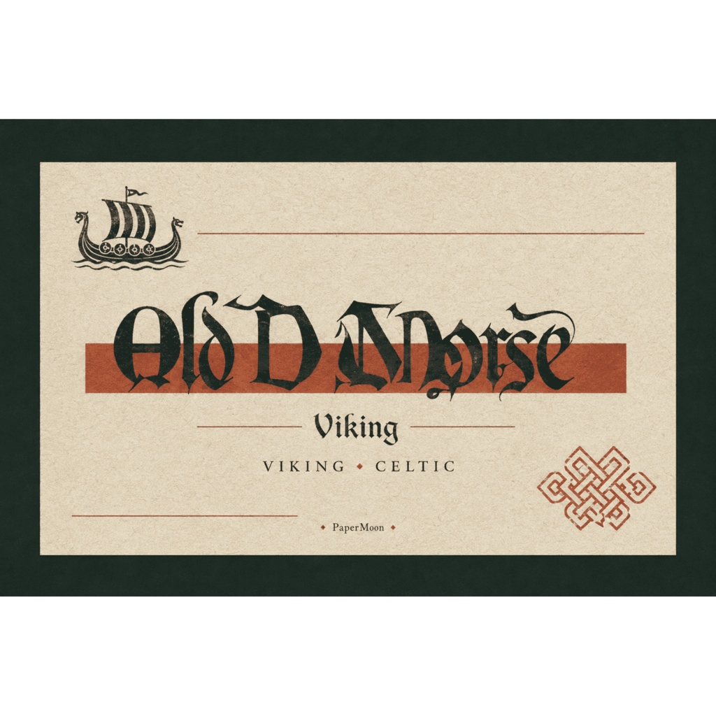 Braewick | ケルト・中世風ディスプレイ欧文フォント / Celtic Medieval Display Font