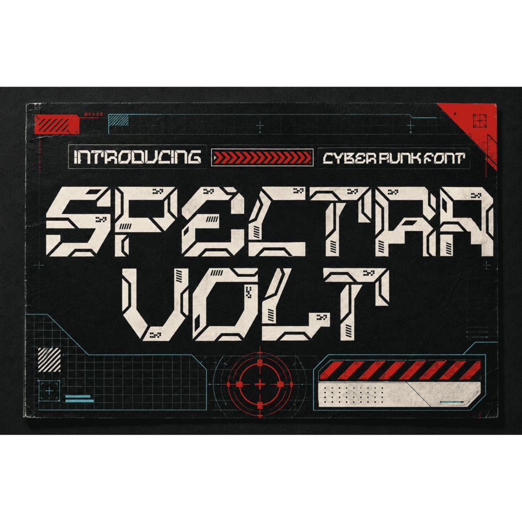 Vexora | サイバーパンク英字フォント / Cyberpunk Display Font