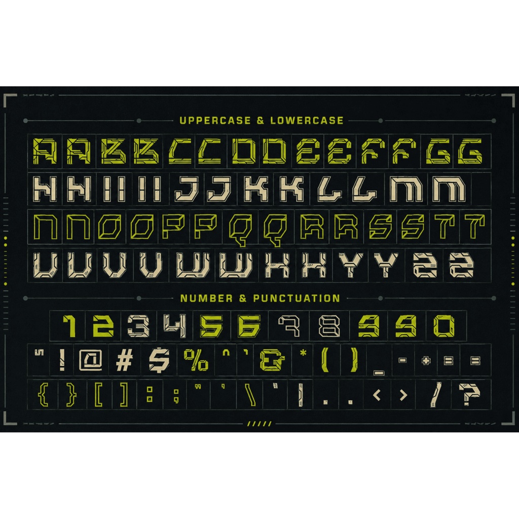 Vexora | サイバーパンク英字フォント / Cyberpunk Display Font