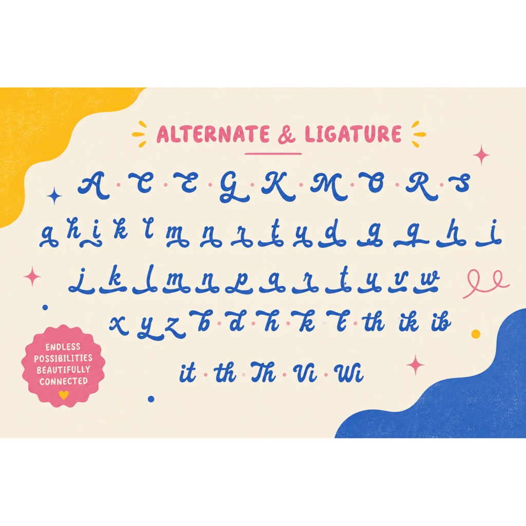 Merriloop | レトロな筆記体フォント / Retro Script Font | ロゴ・看板・サムネイル素材