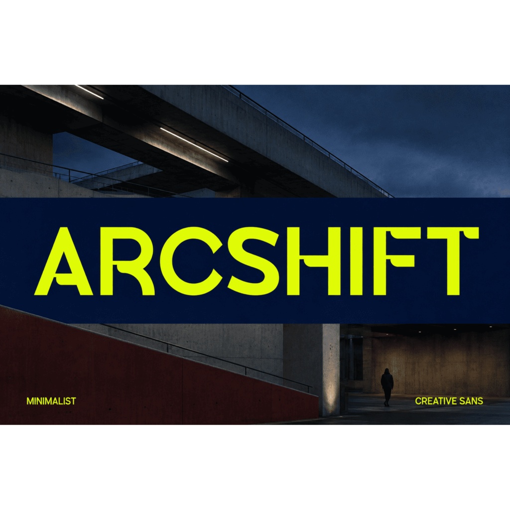 Arcshift | モダンサンセリフ欧文フォント | ロゴ・WEB・ブランディング向け