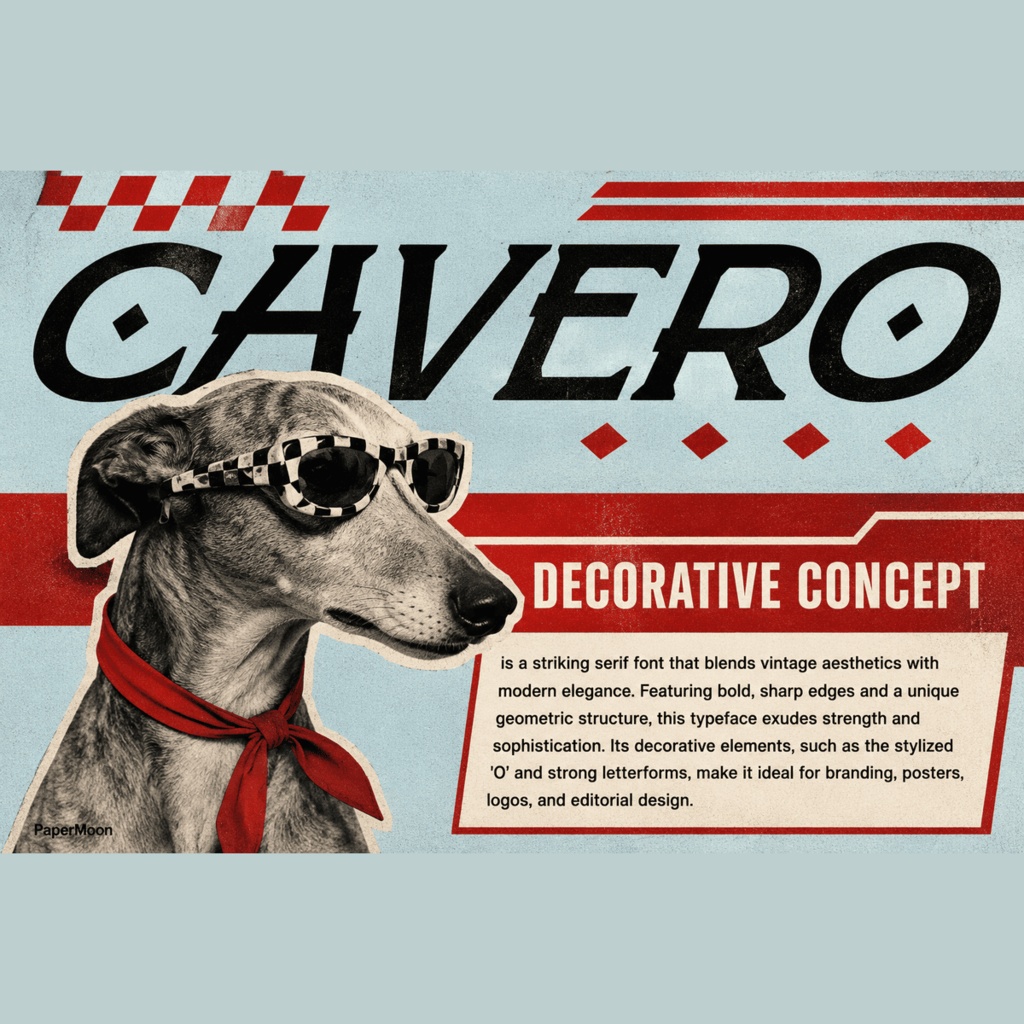 Cavero | ハイコントラスト装飾セリフ欧文フォント | 商用利用可 Display Font