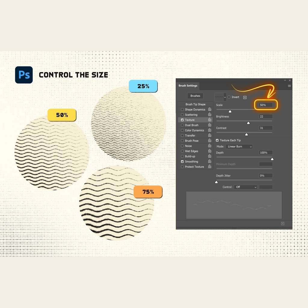 Halftone Photoshop Brushes|Photoshop用ハーフトーンブラシ|ドット・網点・レトロ風テクスチャ