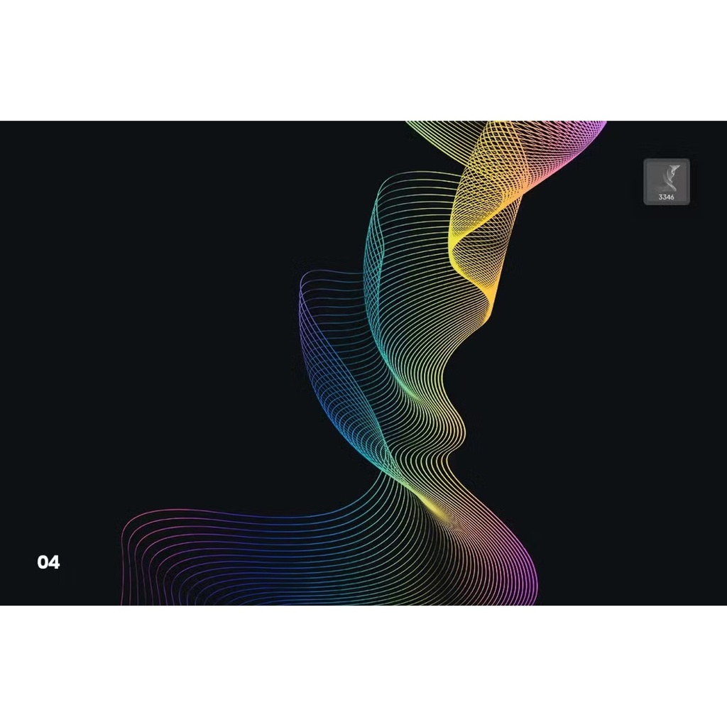 Digital Linear Waves|Photoshop用テクノ系ラインブラシ10種
