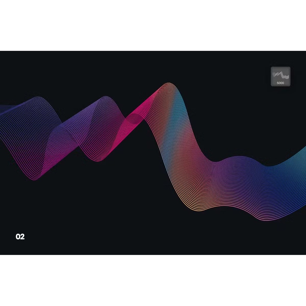 Digital Linear Waves|Photoshop用テクノ系ラインブラシ10種