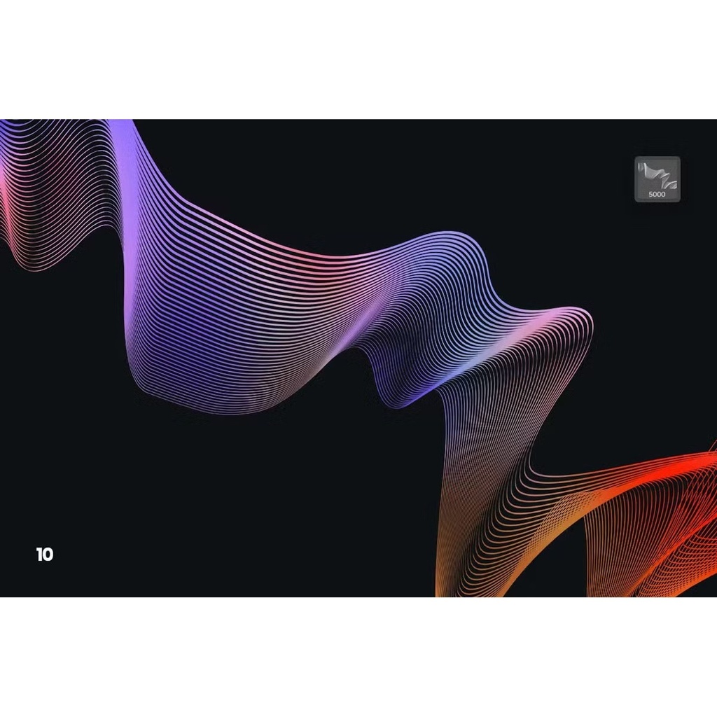 Digital Linear Waves|Photoshop用テクノ系ラインブラシ10種