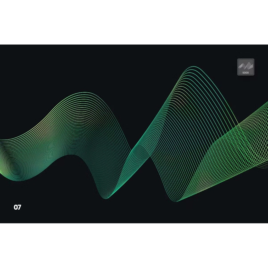Digital Linear Waves|Photoshop用テクノ系ラインブラシ10種