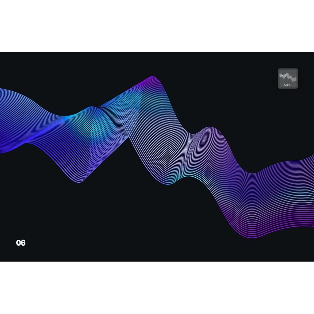 Digital Linear Waves|Photoshop用テクノ系ラインブラシ10種