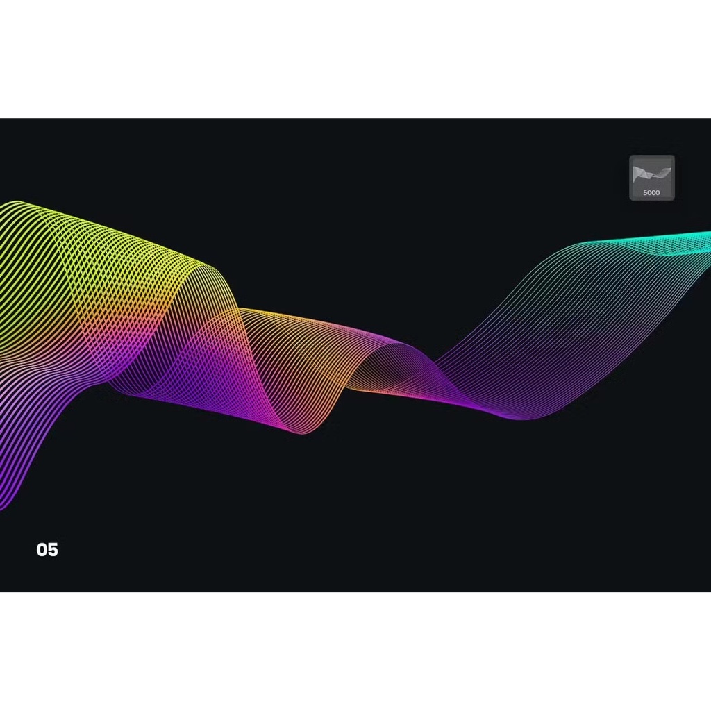Digital Linear Waves|Photoshop用テクノ系ラインブラシ10種