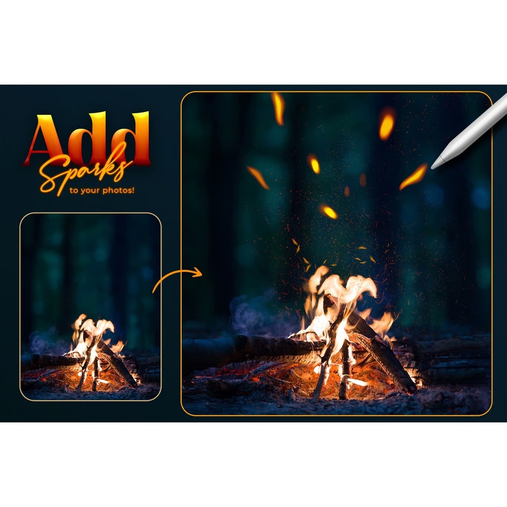 Sparks Procreate Brushes|火花エフェクトブラシ11種
