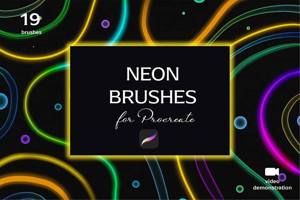 Neon Brushset For Procreate｜Procreate用ブラシ19種セット