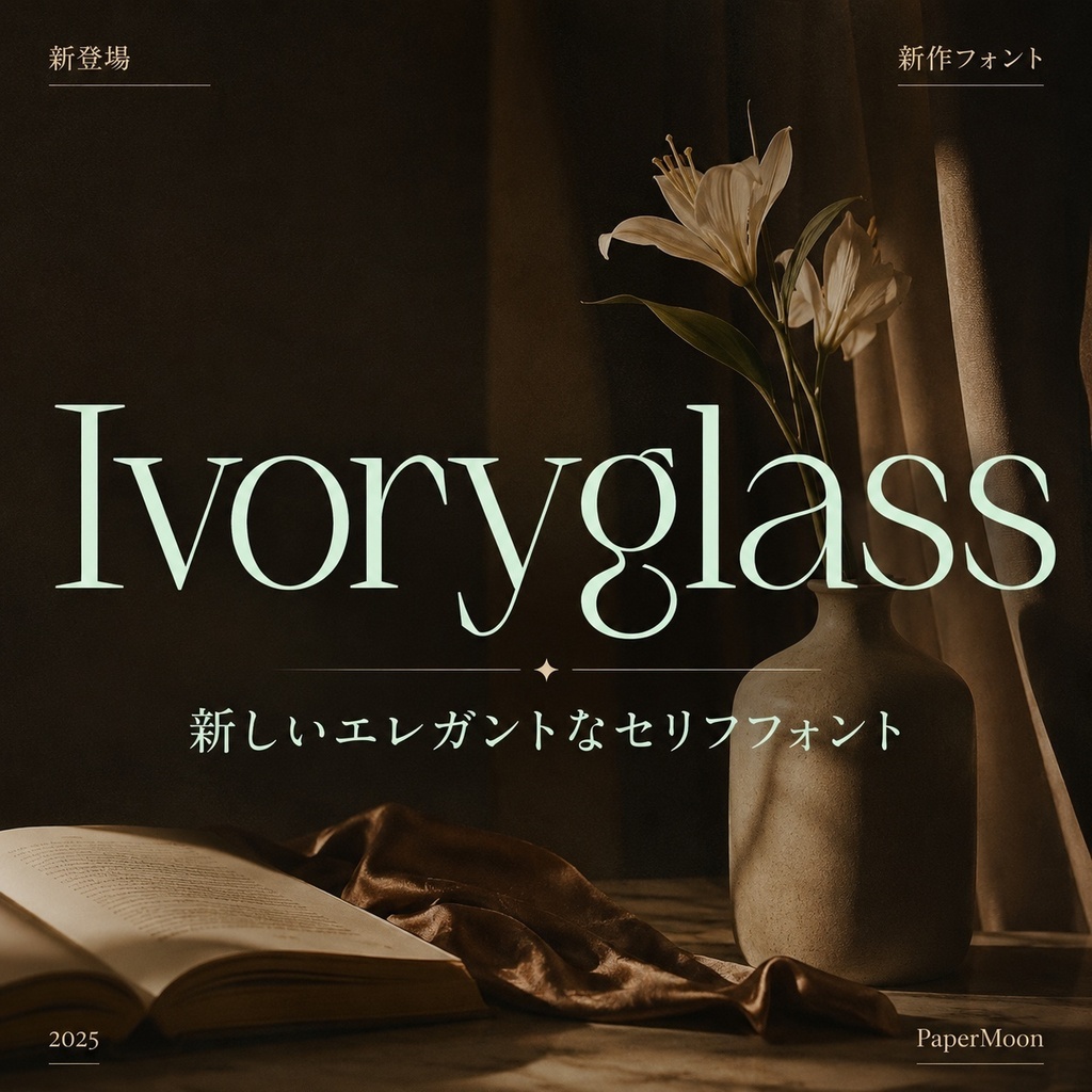 IvoryGlass | 洗練されたミニマルなセリフ書体