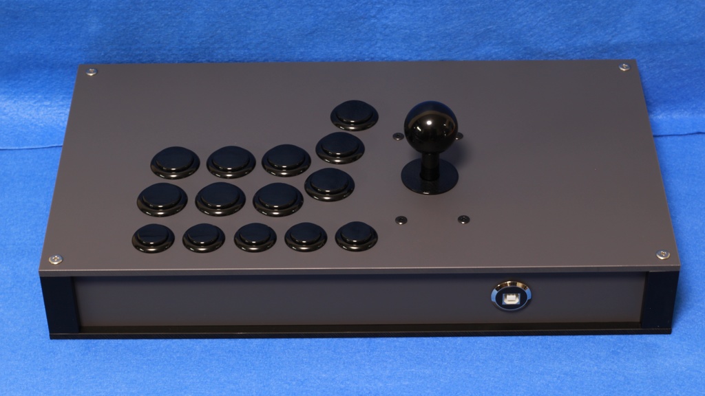 「即納モデル」アクリルケース アーケードコントローラー(マットグレー)