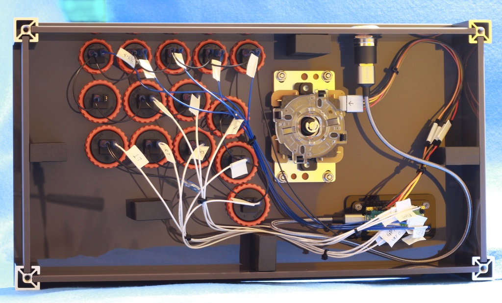 「即納モデル」アクリルケース アーケードコントローラー(マットグレー)