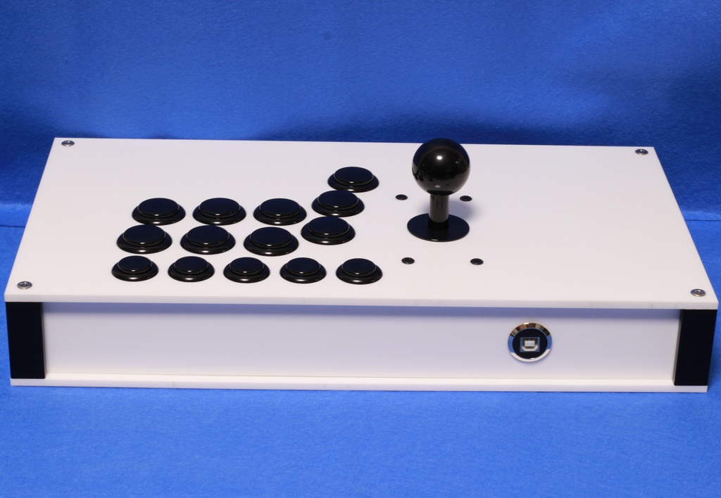 「即納モデル」アクリルケース アーケードコントローラー(クリアホワイト))