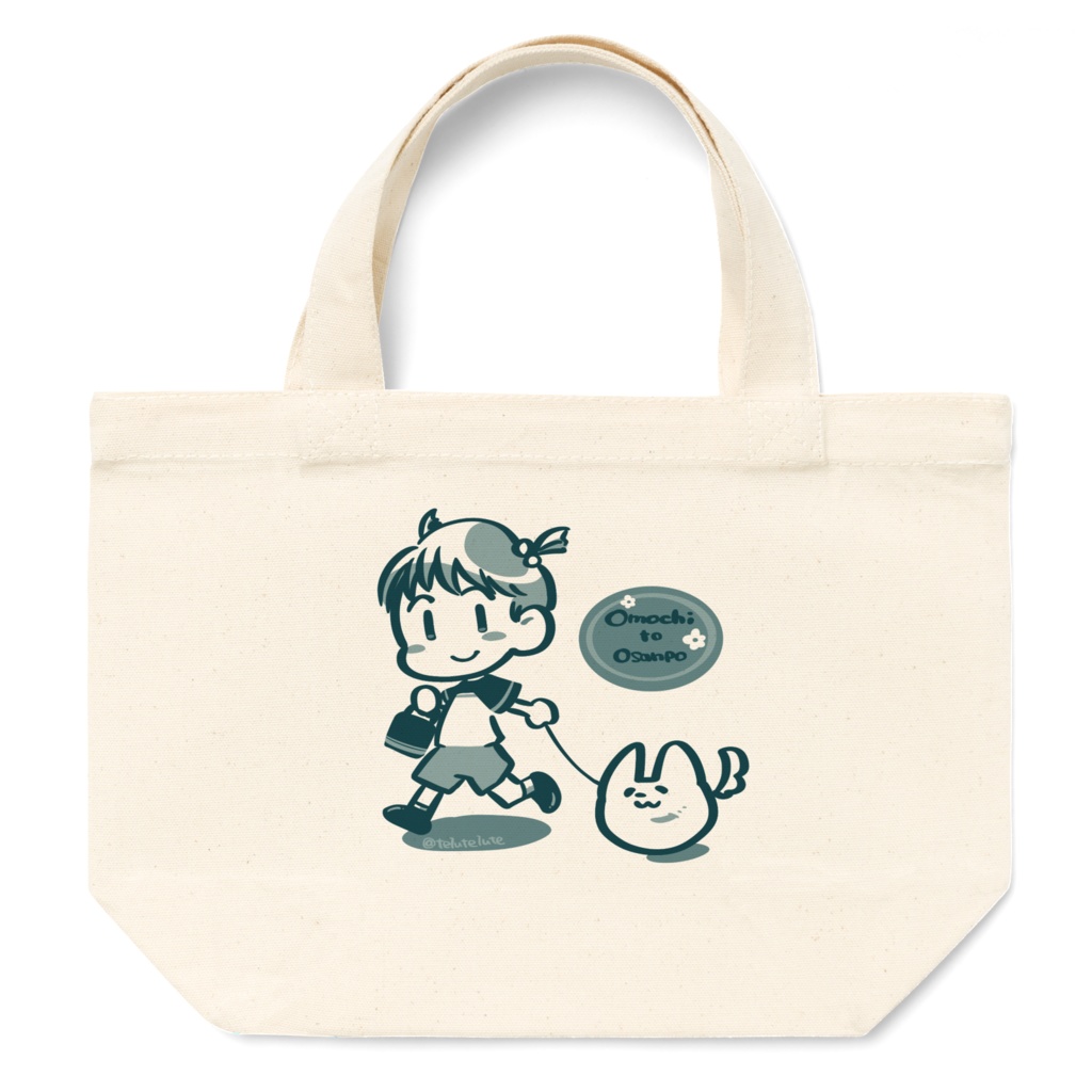 【おもちとおさんぽ】トートバッグSサイズ