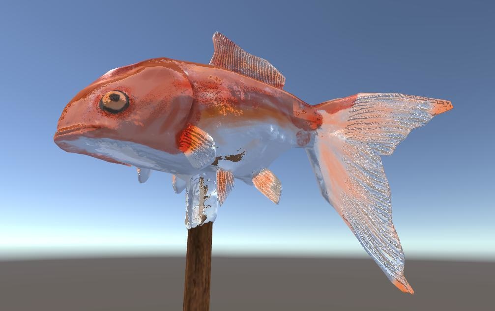 【無料3D素材】金魚の飴細工