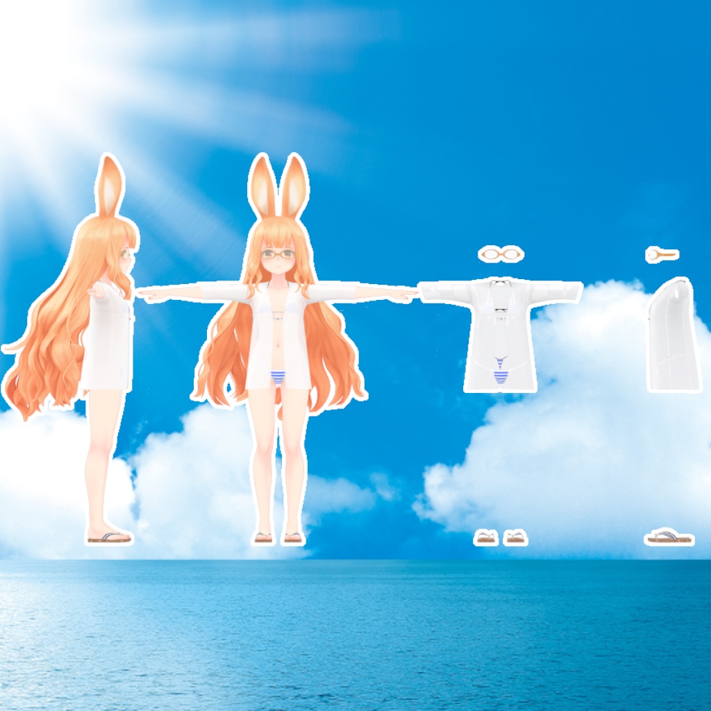 【VRC】マイクロビキニセット【LSbody専用】