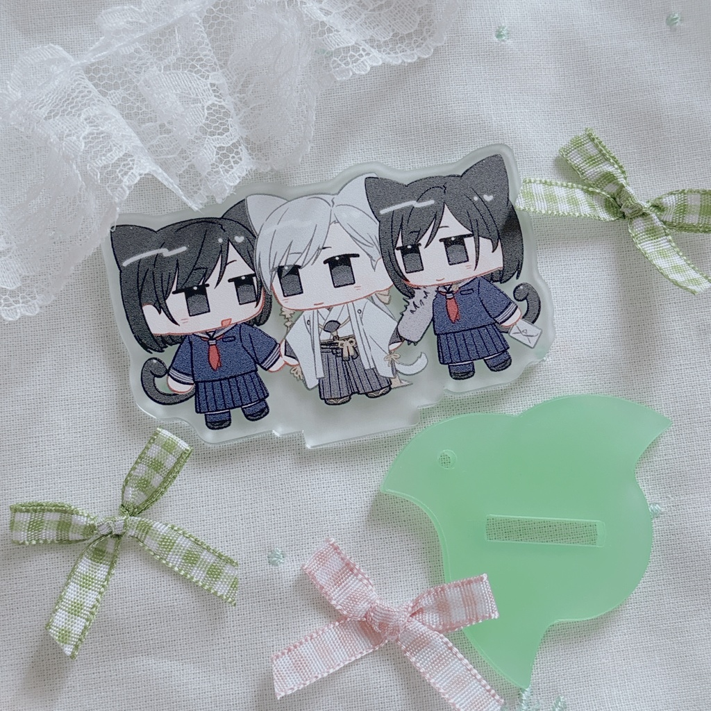 静寂にゃん×3アクリルスタンド