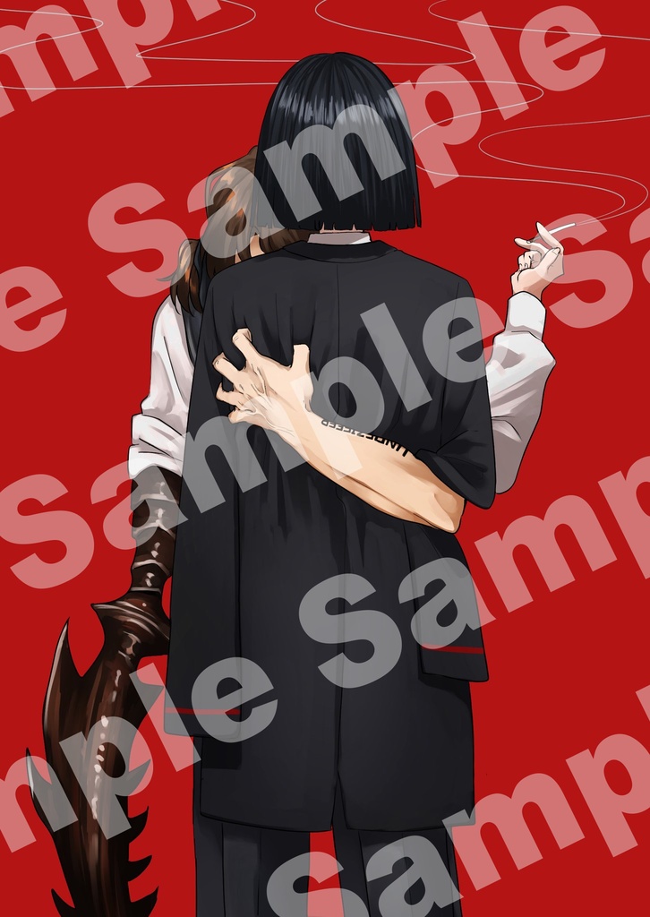 ポストカードA（グレゴール×良秀）