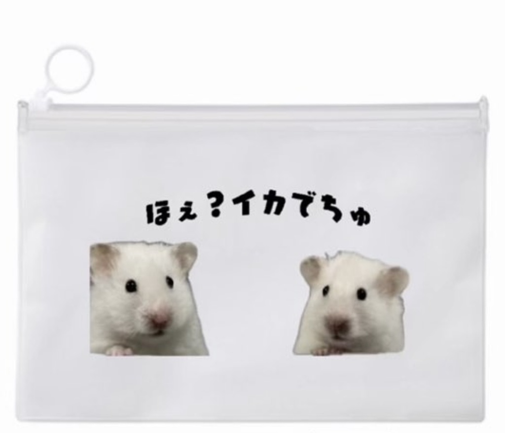 イカちゃんクリアポーチ