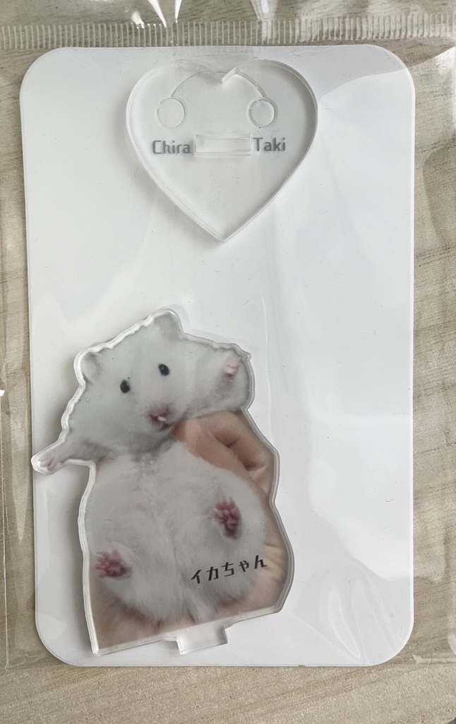 手持ちのイカちゃんアクスタ