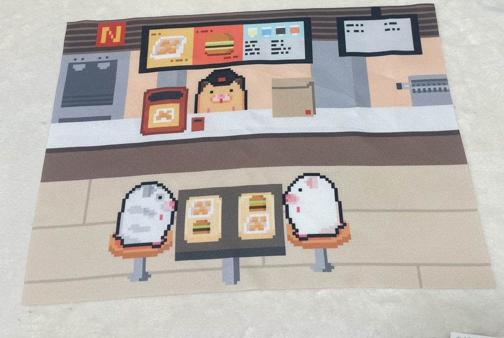 はなさん×Chira/Takiコラボ　ナゲット店長のランチョンマット