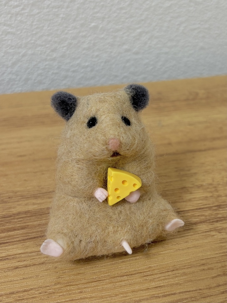 羊毛ハムスターキンクマちゃん(ポーチ付き)