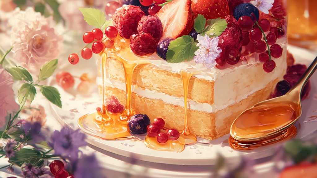 【フリーBGM】Sweet Honey Tea Time 🍓☕｜午後3時のティータイムにやさしく寄り添う甘めBGM