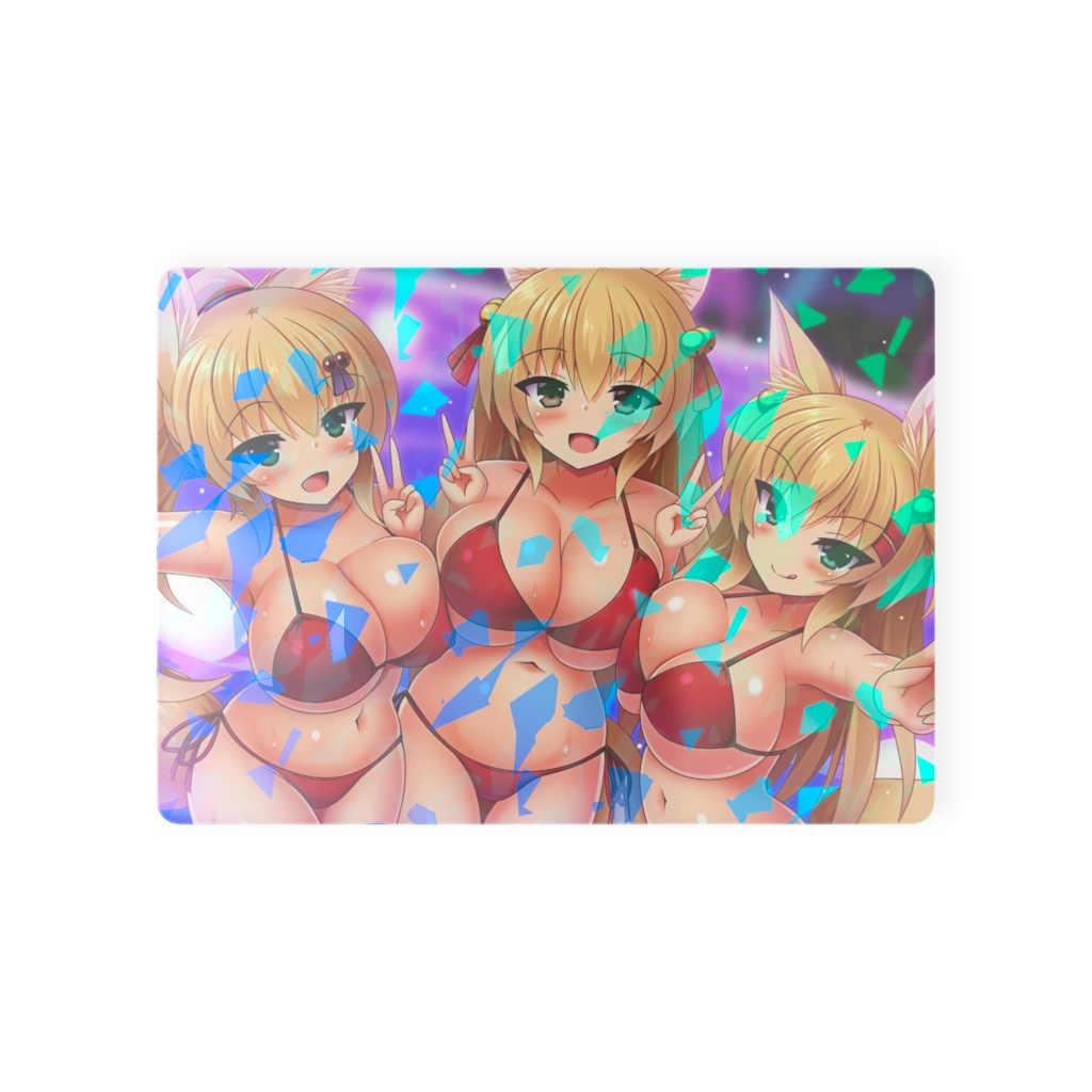 「うちのこともふもふナイトプール」イラストカード