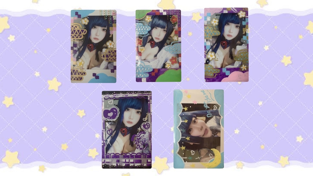 雷電将軍落書きチェキ（ランダム）