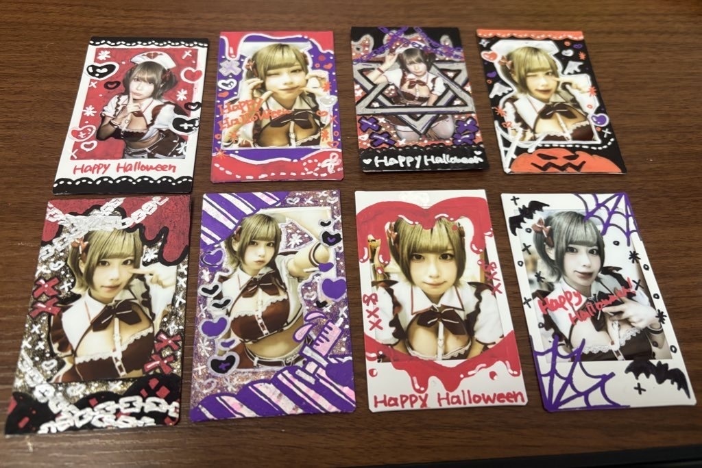 ハロウィン 落書きチェキ