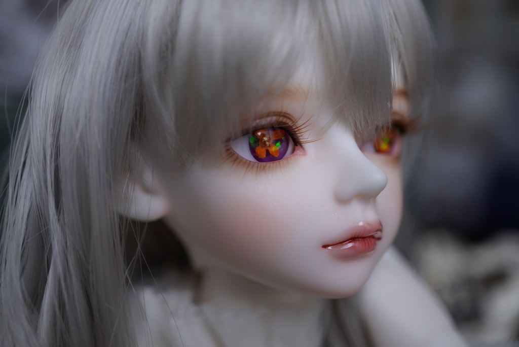 【ドールアイ/14mm】金木犀(葡萄色)