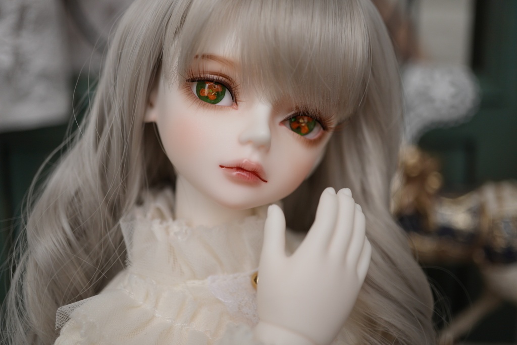 🏷 【ドールアイ/14mm】金木犀(若草色)
