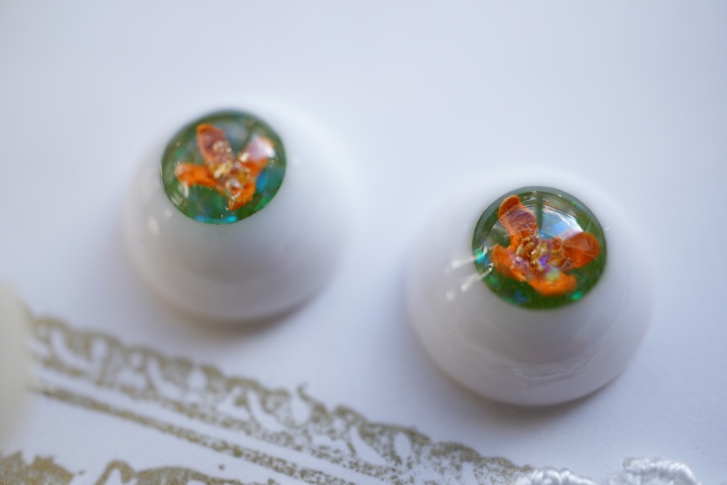 【ドールアイ/12mm】金木犀(若草色)