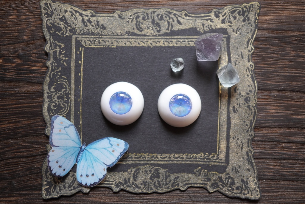 【ドールアイ/18mm】微睡む宝石/アクアマリン