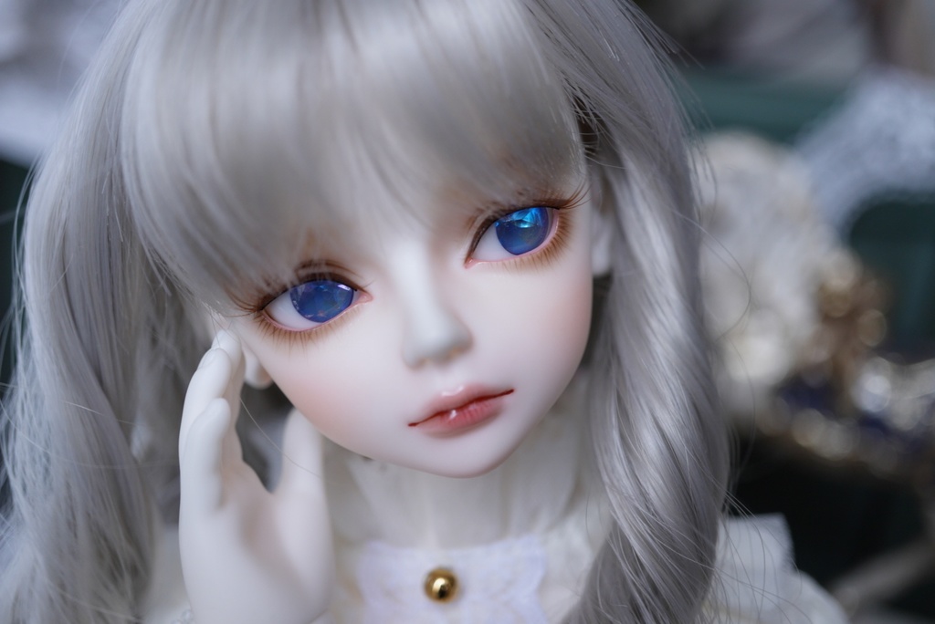 【ドールアイ/14mm】微睡む宝石/アクアマリン