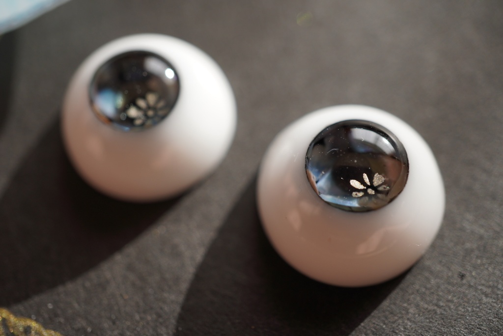 【ドールアイ/16mm】螺鈿(小花)