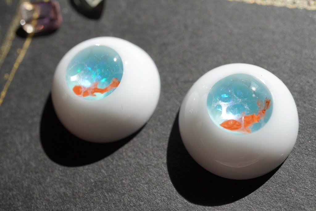 【ドールアイ/18mm】水面と金魚