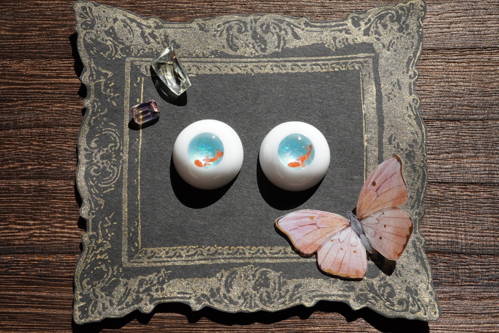 【ドールアイ/18mm】水面と金魚