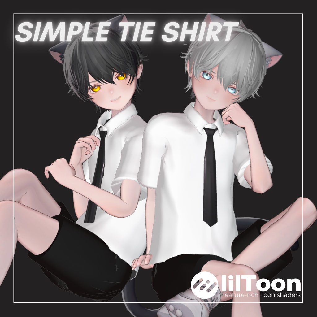 【FREE】SIMPLE TIE SHIRT 【くうた対応】