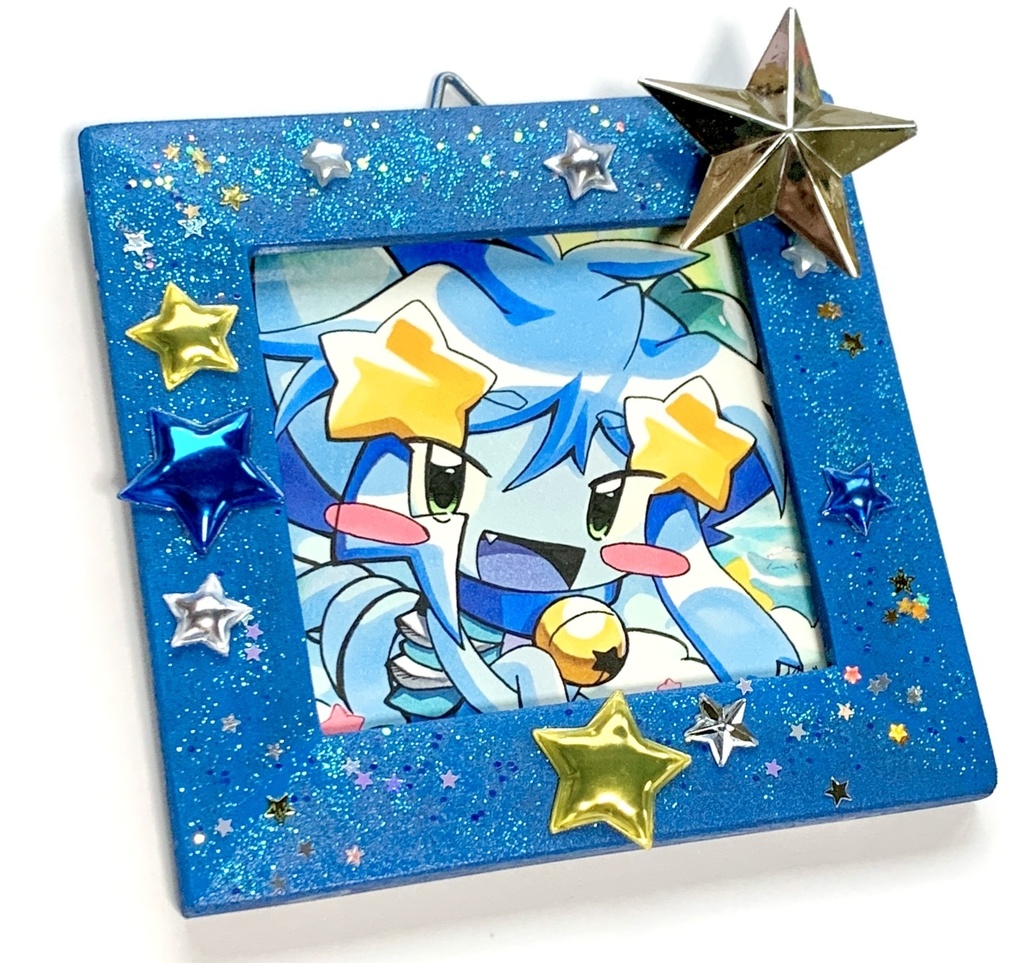 ミニ原画　星と雲の水辺