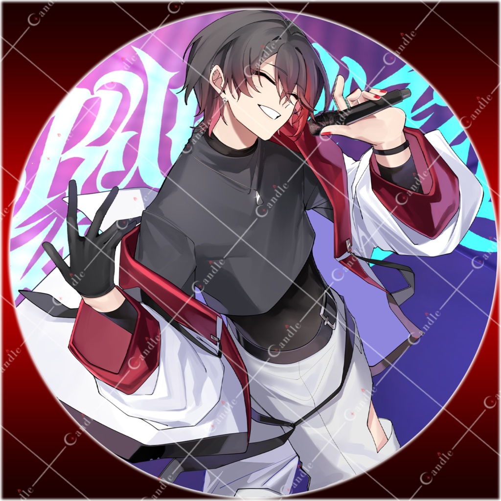 ランダム絵柄ホイル缶バッジ(全3種)