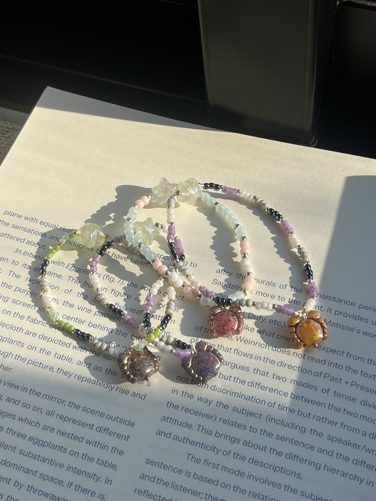 【トランスジェンダーフラッグ】星を望む蟹のブレスレット trance gender flag color