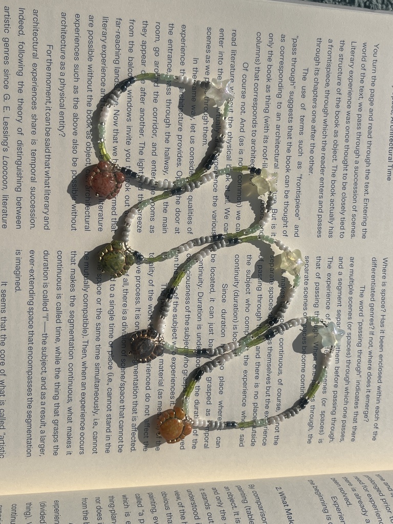 【Aroフラッグ】星を望む蟹のブレスレット 大 Aromantic flag color (large)