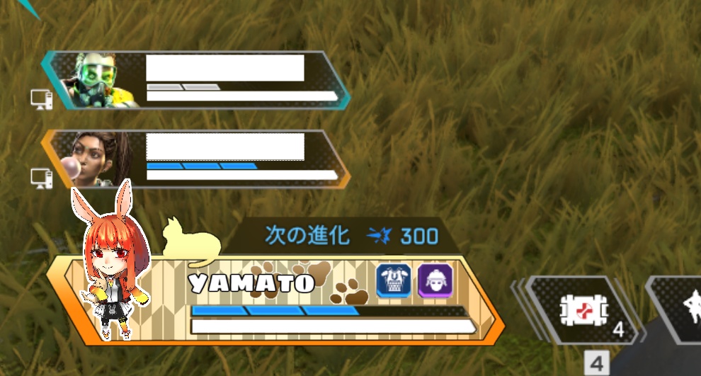 【フリー有】和風/猫・動くApex配信用オーバーレイ【4色セット】