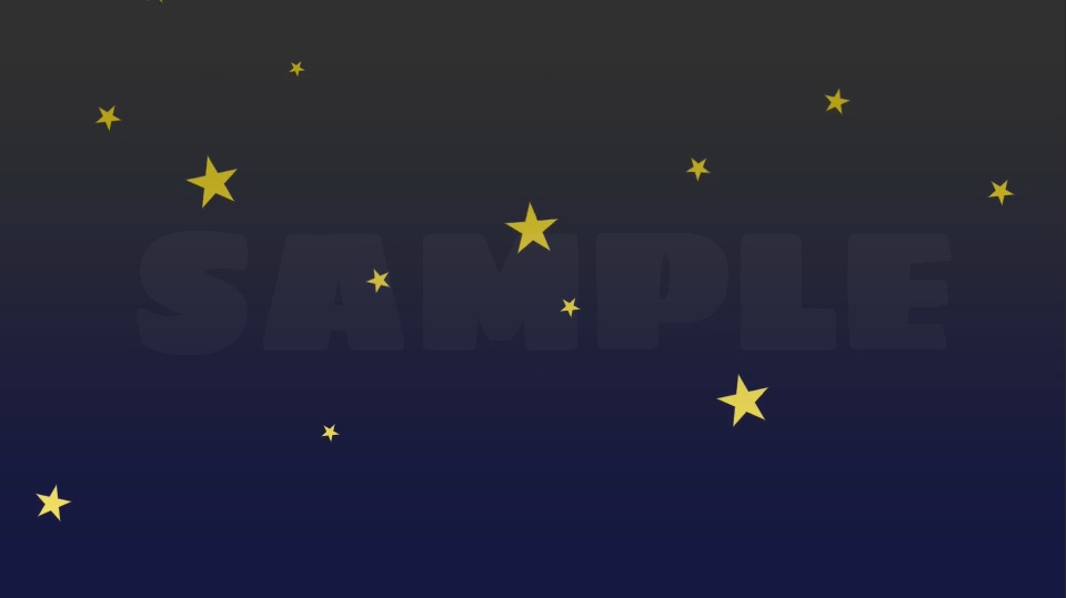 【フリー有】動くこぼれる星配信素材セット【背景・コメント枠】