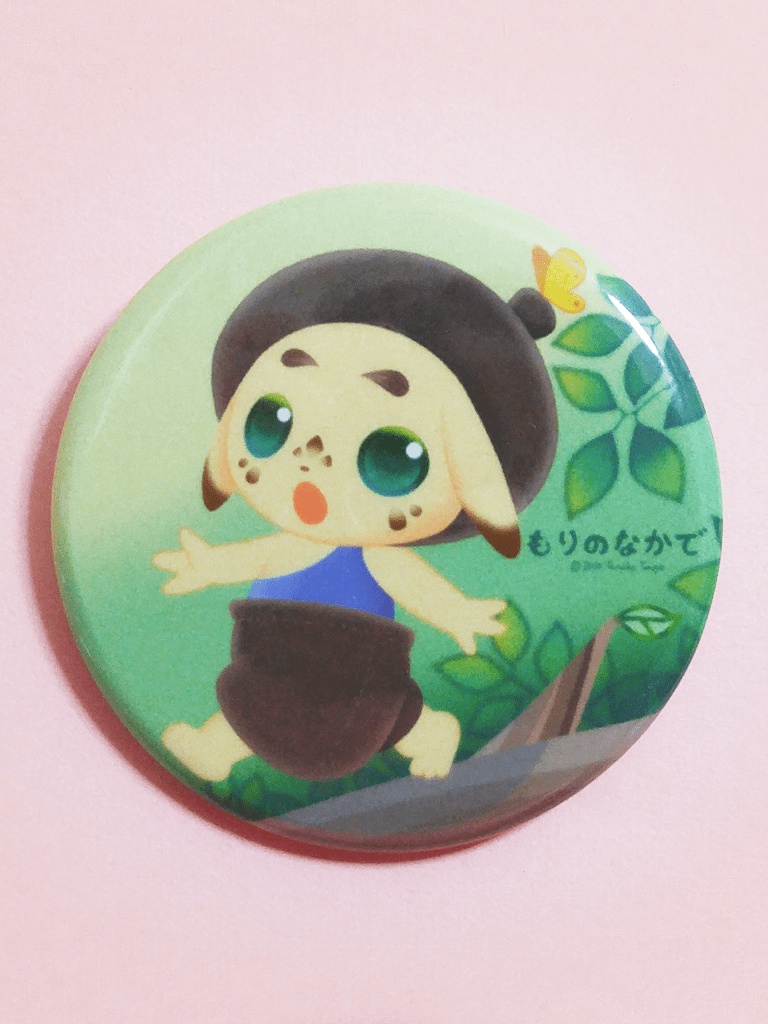 テンのキャラクター缶バッジ